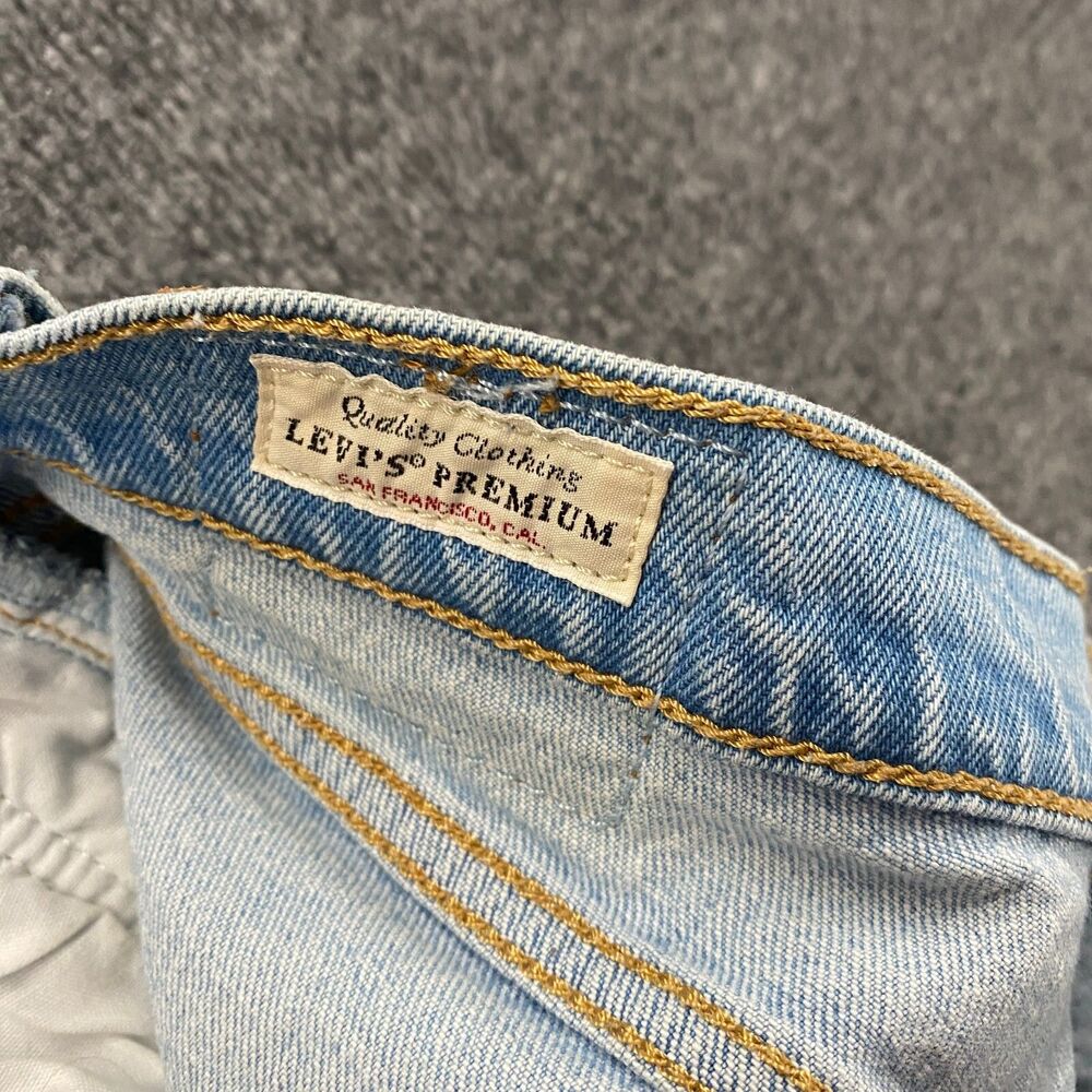 Levis Premium Jeans Womens‎ 29 Blue Wedgie Straight High Rise Button Fly Y2K - Picture 7 of 12